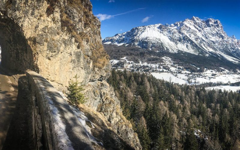 Road through the Dolomites